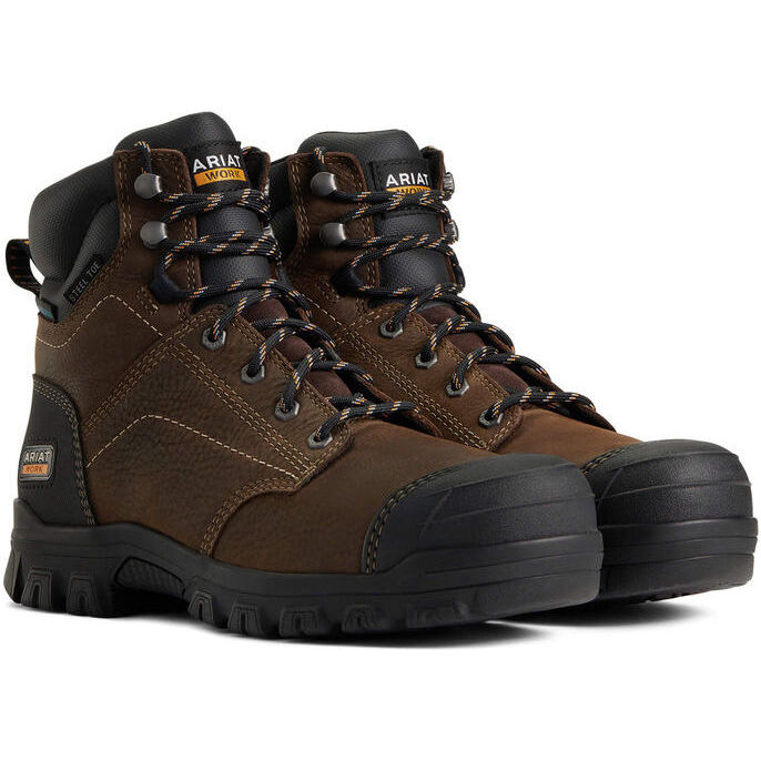 Ariat Trittfeste 6" Stahlkappen Arbeitsstiefel 10040405 - Dunkelbraun